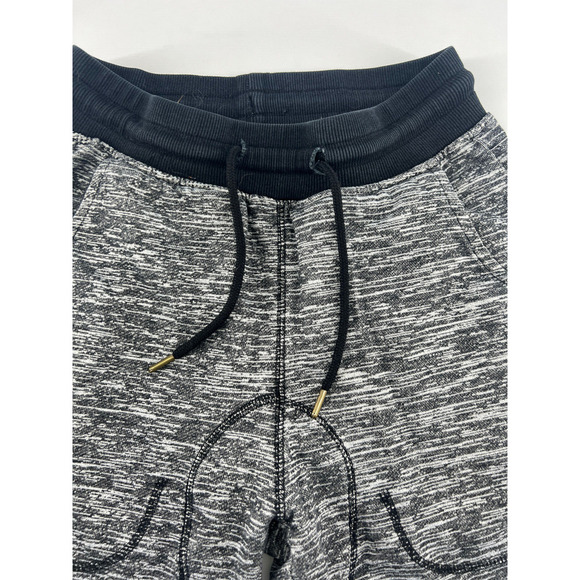 Athletic Shorts Mens Small Black Gray Drawstring Sportswear Loungewear - Picture 3 of 8